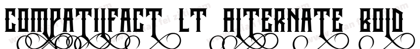 CompatilFact LT Alternate Bold Small Caps字体转换